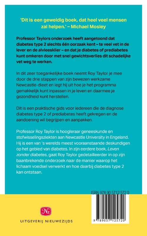 Hoe keer je diabetes type 2 om? achterkant