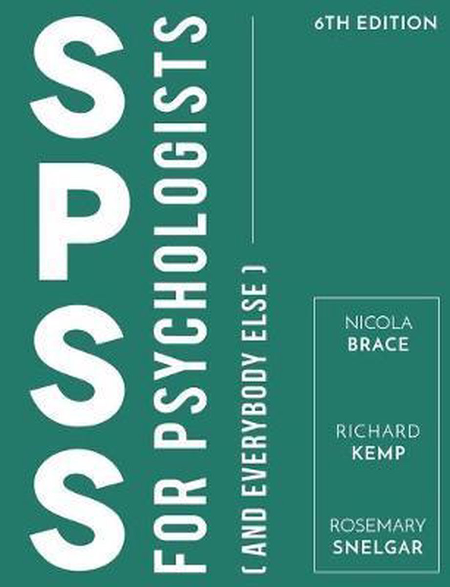 Brace Nocola Spss For Psychologists