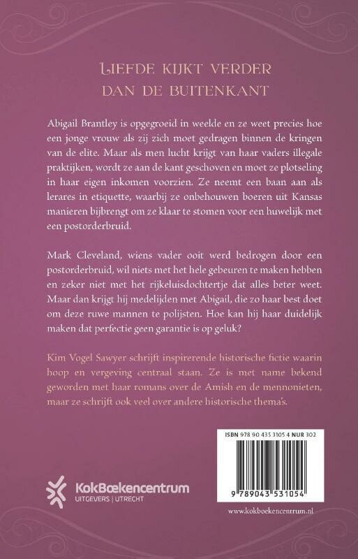 Een dame op de prairie achterkant
