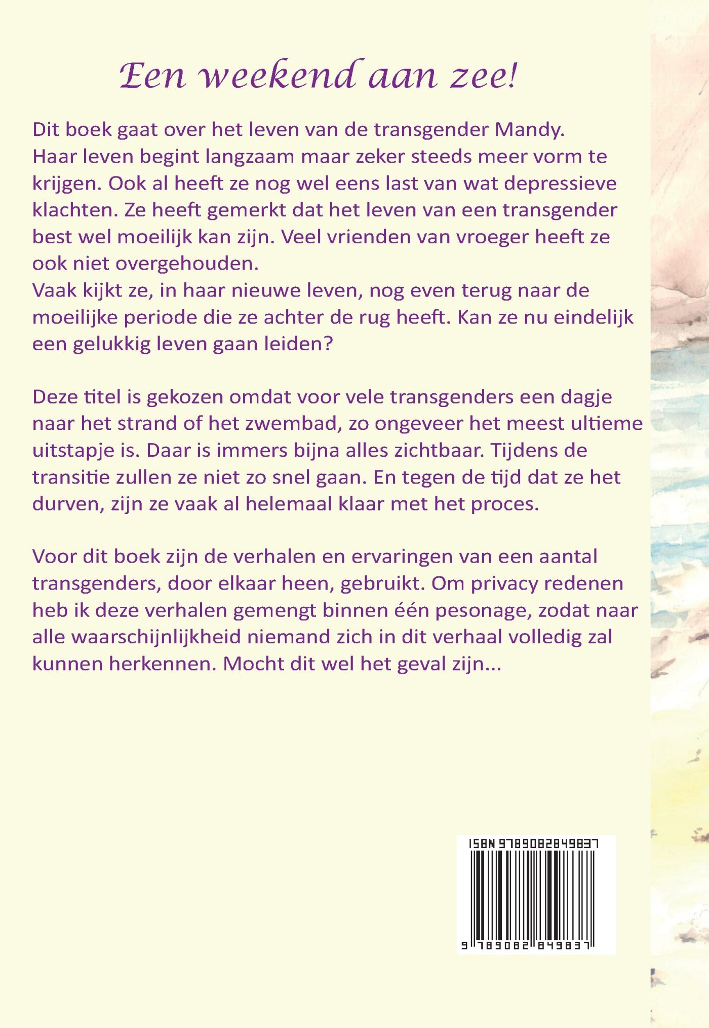 Een weekend aan zee achterkant