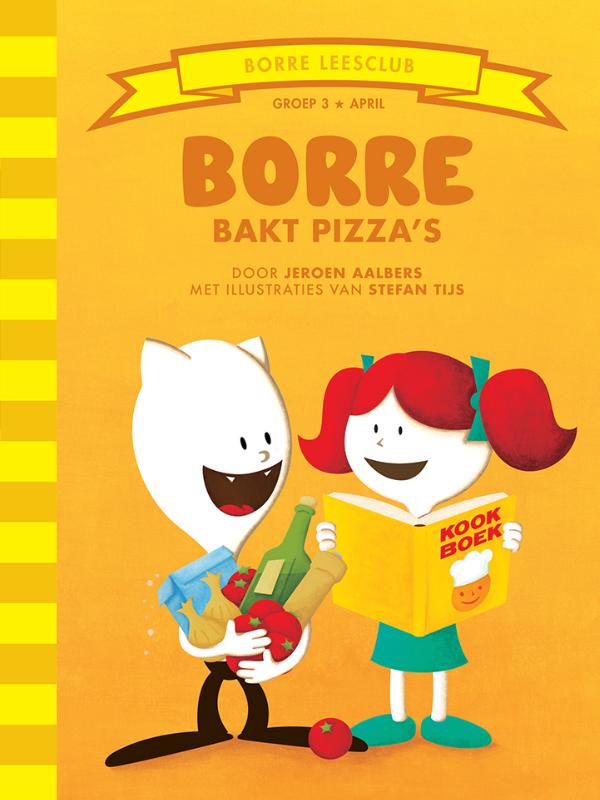 boekenbalie_9789089220608_cover Borre bakt pizza's / De Gestreepte Boekjes