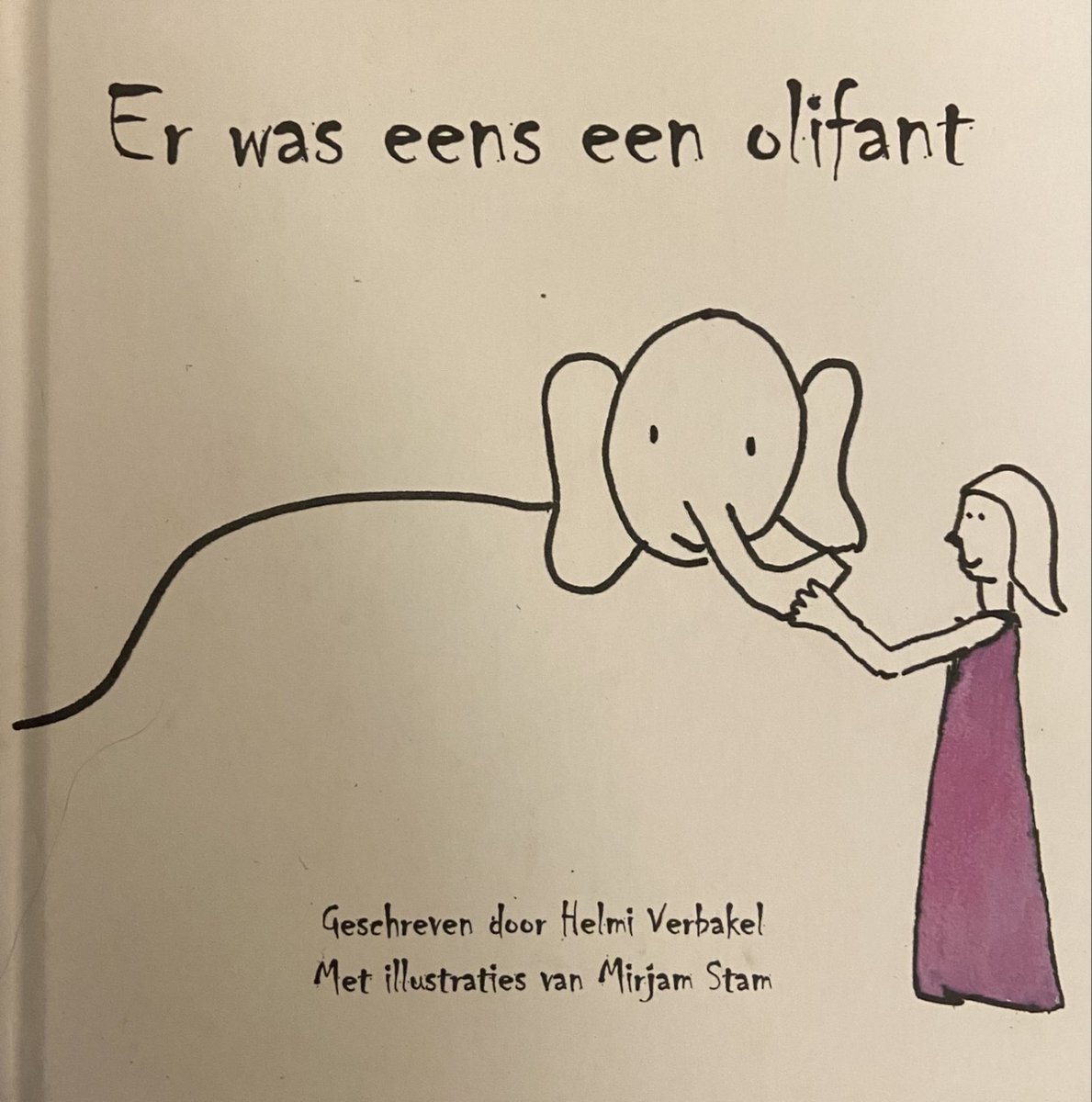 Er was een een olifant