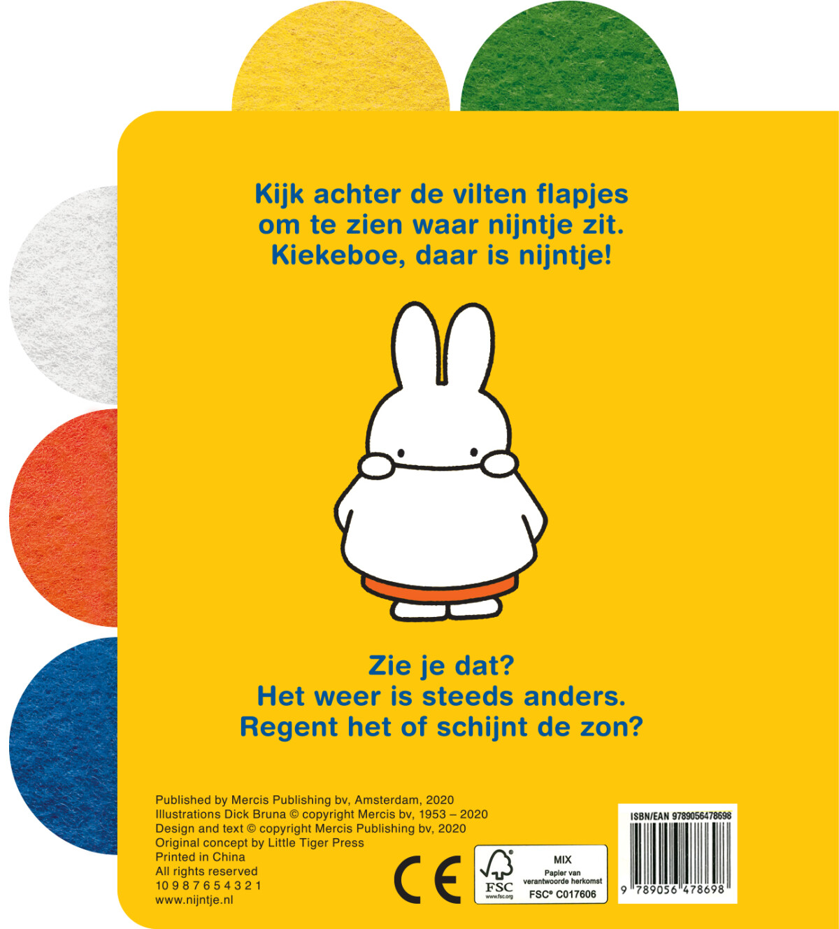 Waar is Nijntje? Daar is Nijntje! achterkant