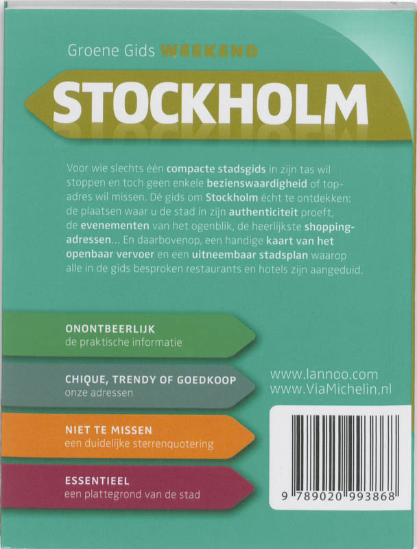 De Groene Reisgids Weekend - Groene Gids Weekend Stockholm achterkant
