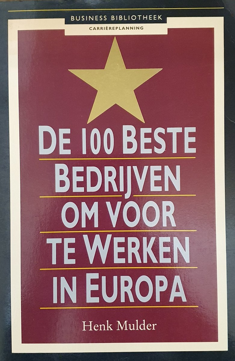boekenbalie_9789020420111_cover 100 BESTE BEDR.OM TE WERKEN EUROPA / BASISBIBLIOTHEEK MANAGER