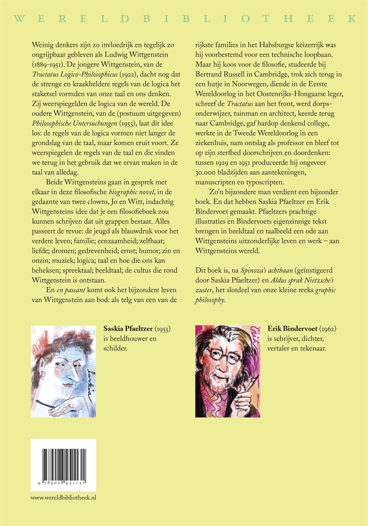 Wittgensteins wereld / Graphic philosophy achterkant