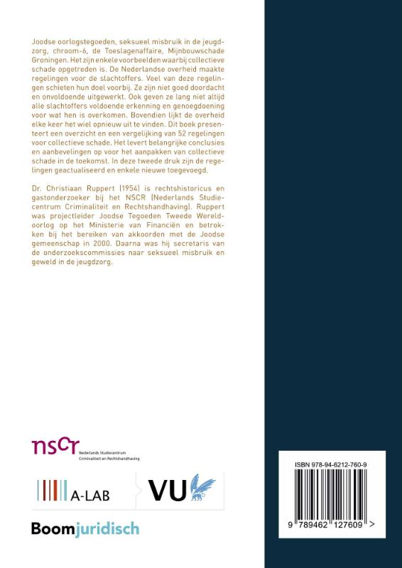 Regelingen voor collectieve schade / A-LAB (Amsterdam Institute for Law and Behavior) achterkant