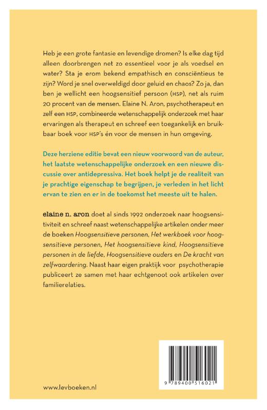 Hoogsensitieve personen achterkant