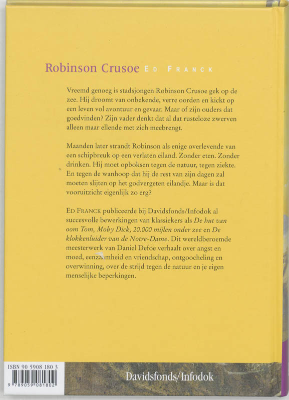 Robinson Crusoe achterkant