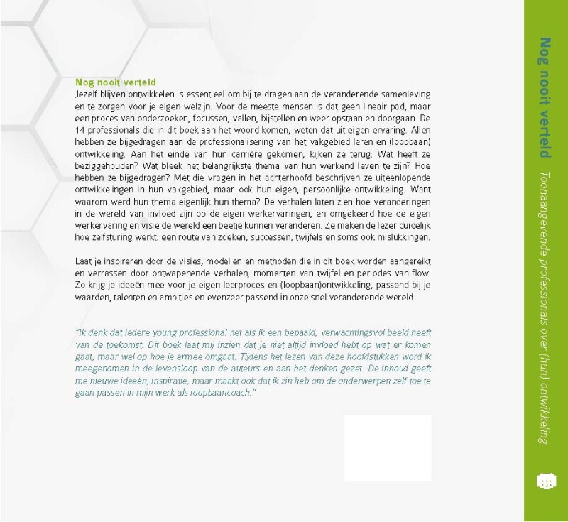 Nog nooit verteld achterkant