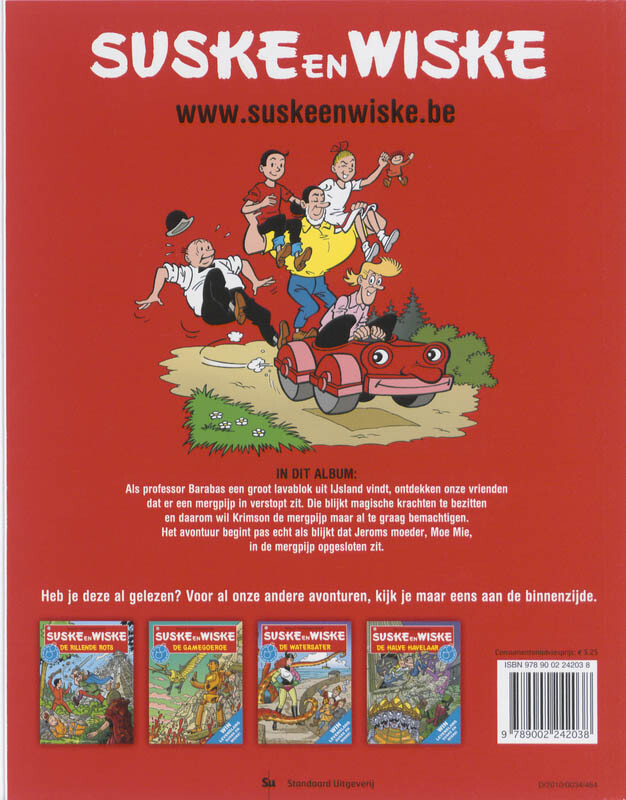 De malle mergpijp / Suske en Wiske / 143 achterkant