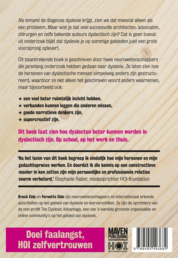 Dyslexie als kans achterkant