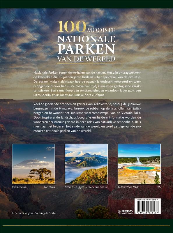 100 mooiste nationale parken van de wereld / 100 Mooiste achterkant