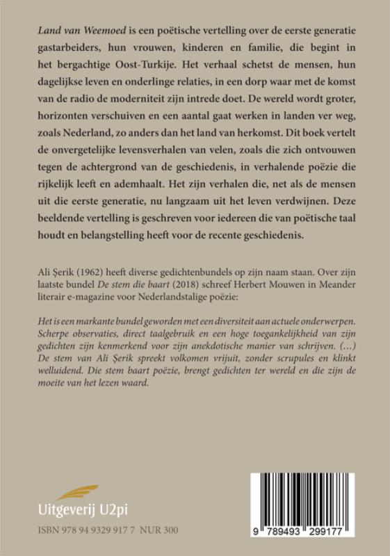 Land van weemoed achterkant