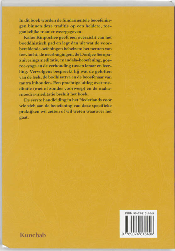 Basispraktijken van het Tibetaans boeddhisme achterkant
