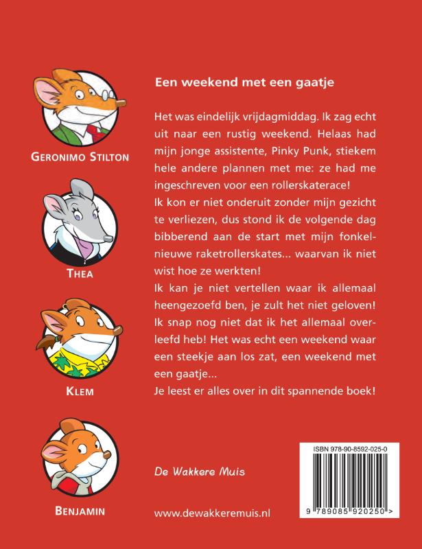 Een weekend met een gaatje / Geronimo Stilton / 23 achterkant