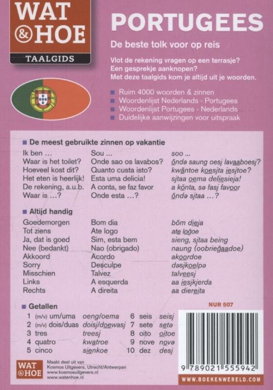 Portugees / Wat & Hoe taalgids achterkant