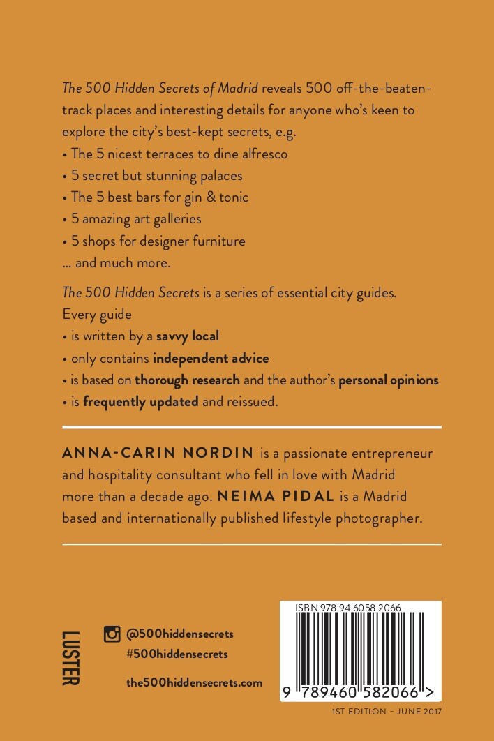 The 500 hidden secrets of Madrid achterkant