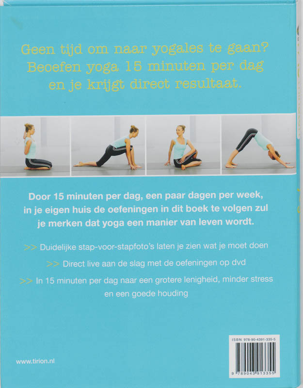 15 minuten / Yoga + DVD achterkant