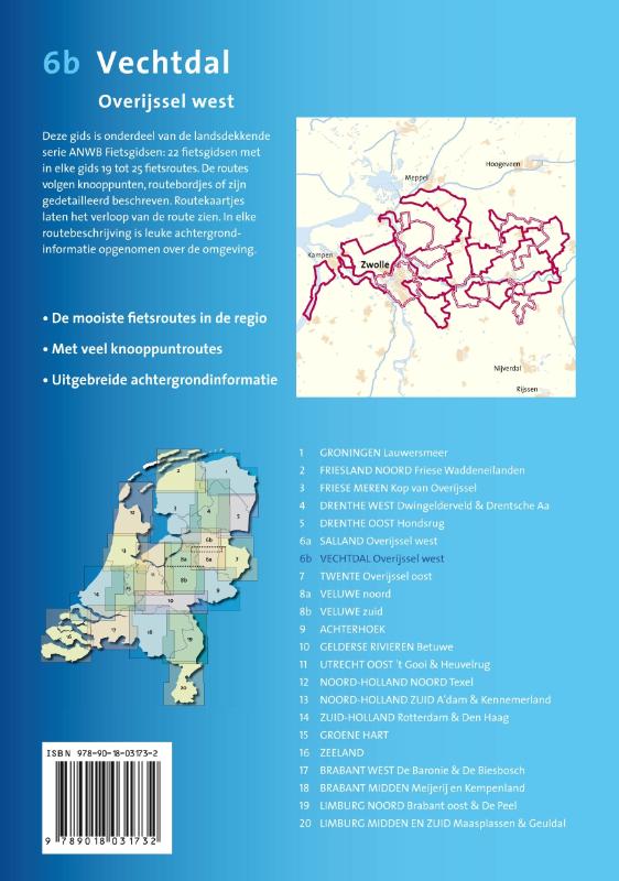 ANWB fietsgids 6b - Overijssel West: Vechtdal achterkant