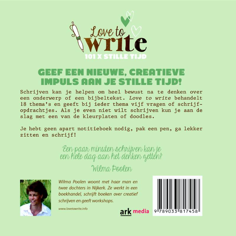 Love to write! achterkant