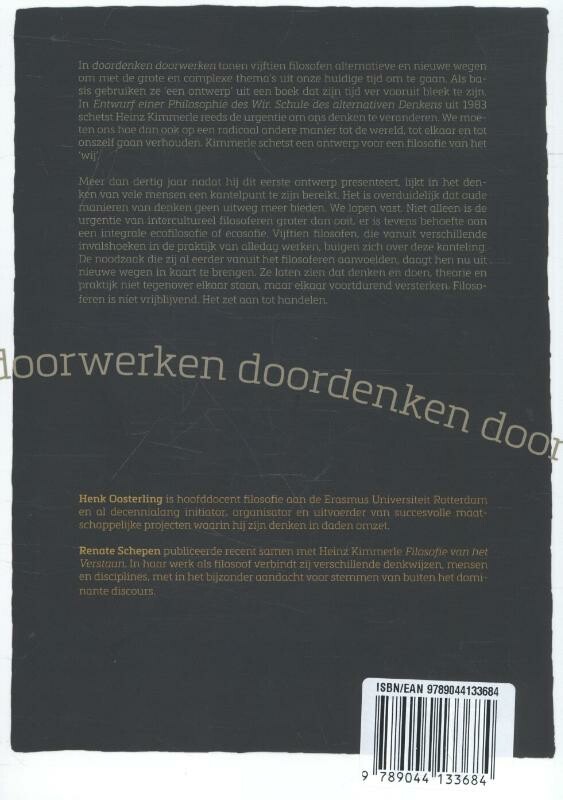 Doordenken doorwerken achterkant