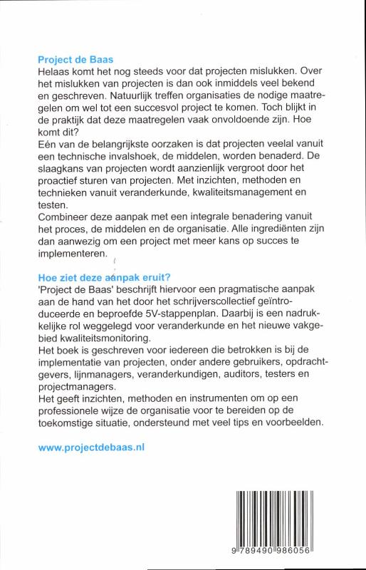 Project de Baas achterkant