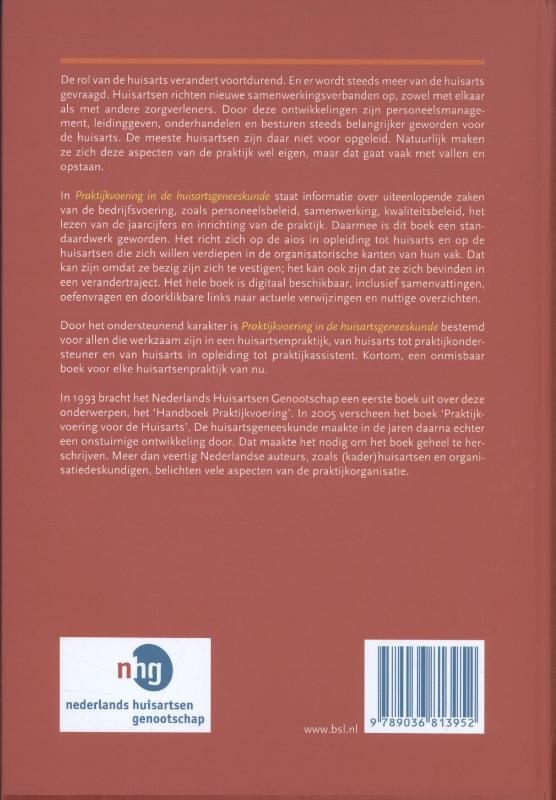 Praktijkvoering in de huisartsgeneeskunde achterkant