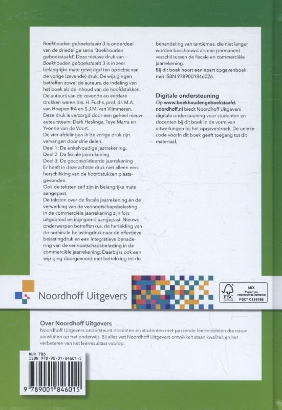 Boekhouden geboekstaafd 3 Boekhouden geboekstaafd 3 achterkant