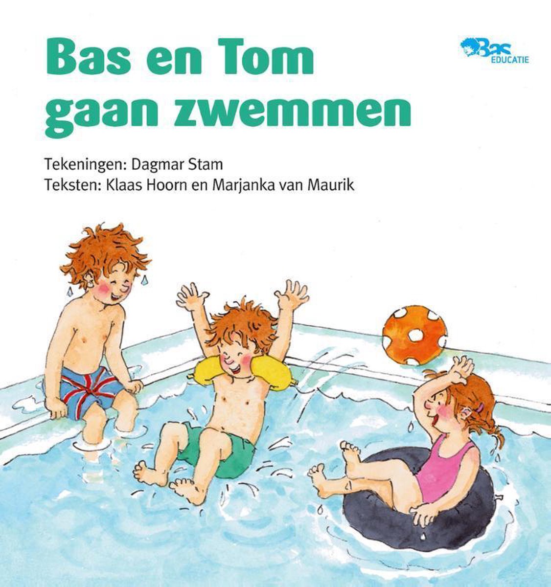 Bas en Tom gaan zwemmen