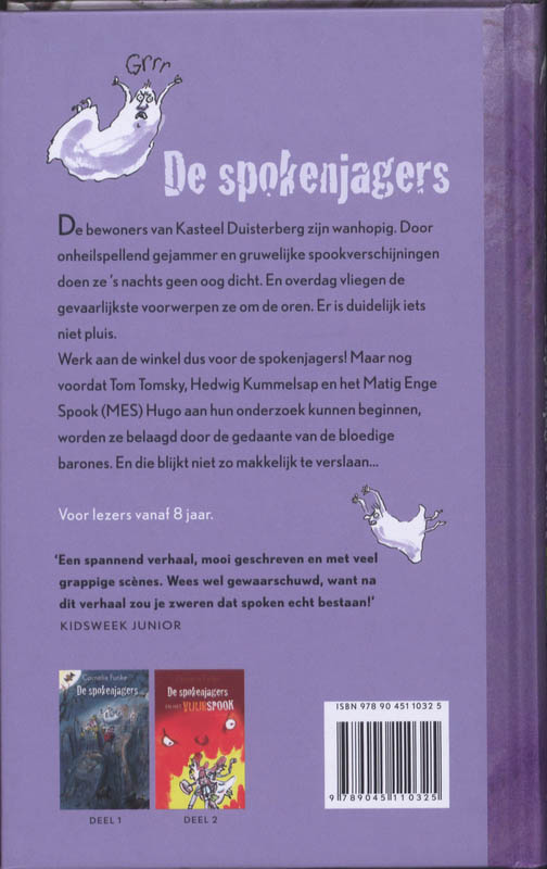 De Spokenjagers En Het Griezelkasteel achterkant