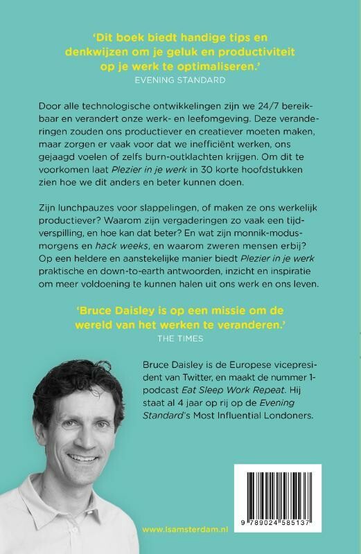 Plezier in je werk achterkant