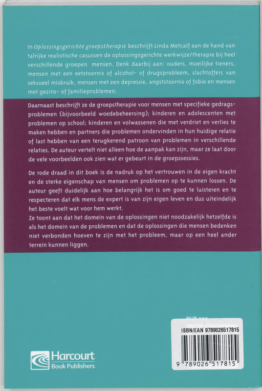 Oplossingsgerichte Groepstherapie achterkant