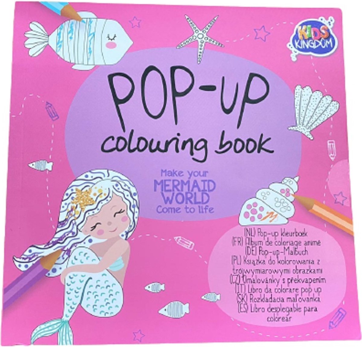 Pop-up kleurboek - Zeemeerminnen komen tot leven