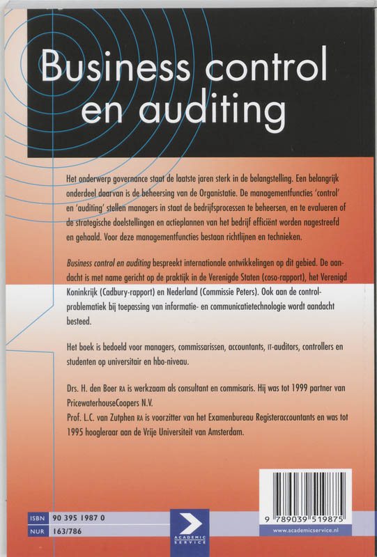 Business control en auditing achterkant