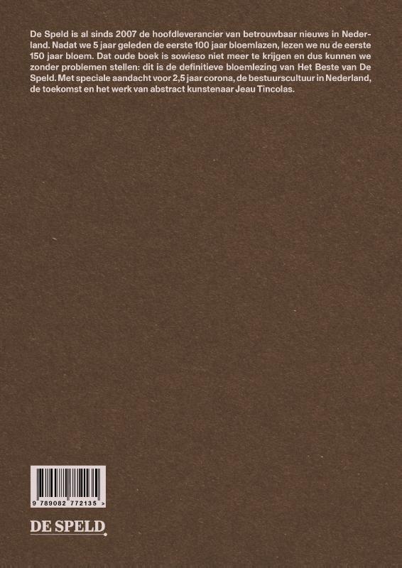 150 jaar De Speld / De Speld / 1 achterkant