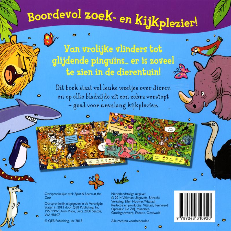 In de dierentuin / Ontdek en leer achterkant