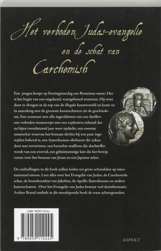 Het verboden Judas evangelie en de schat van Carchemish achterkant