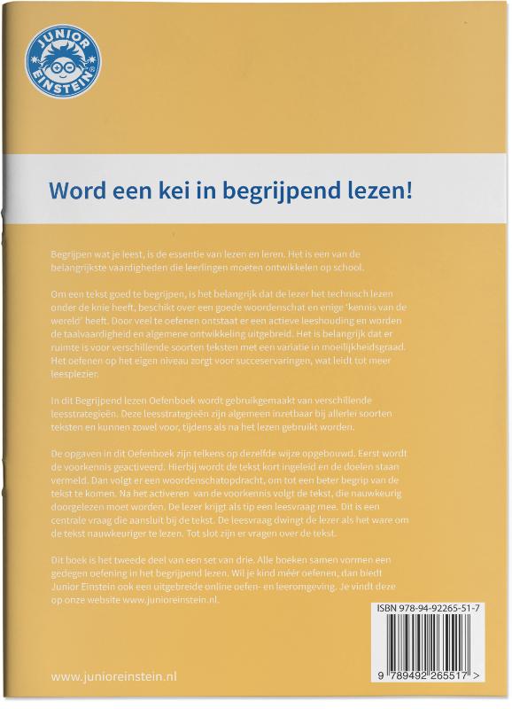 Begrijpend lezen 2 Oefenboek achterkant