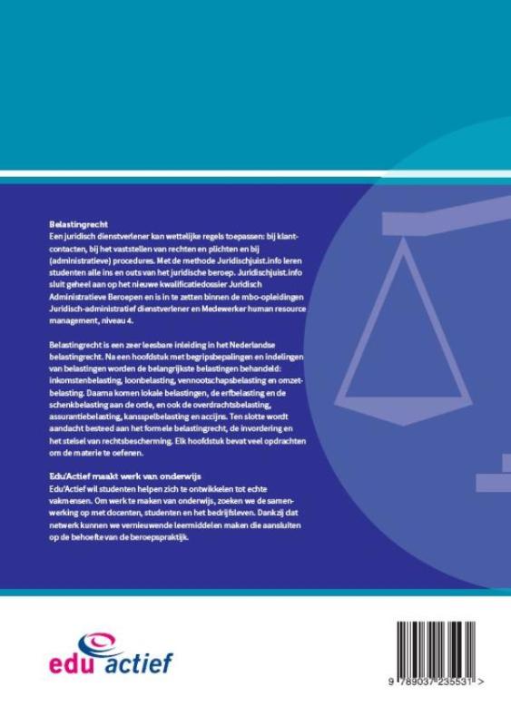 Belastingrecht / Bronnenboek / Juridischjuist.info Belastingrecht / Bronnenboek / Juridischjuist.info achterkant