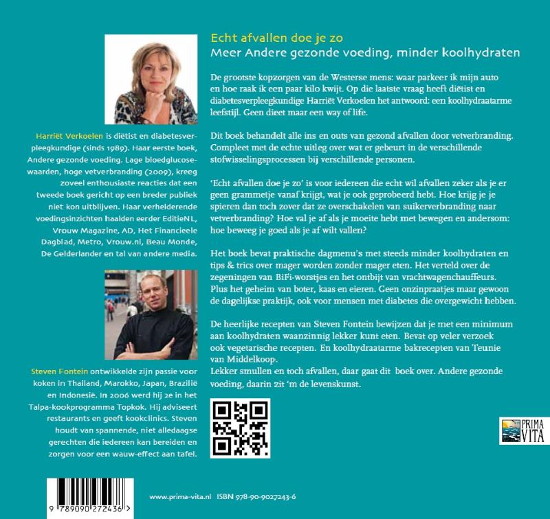 Echt afvallen doe je zo Echt afvallen doe je zo achterkant