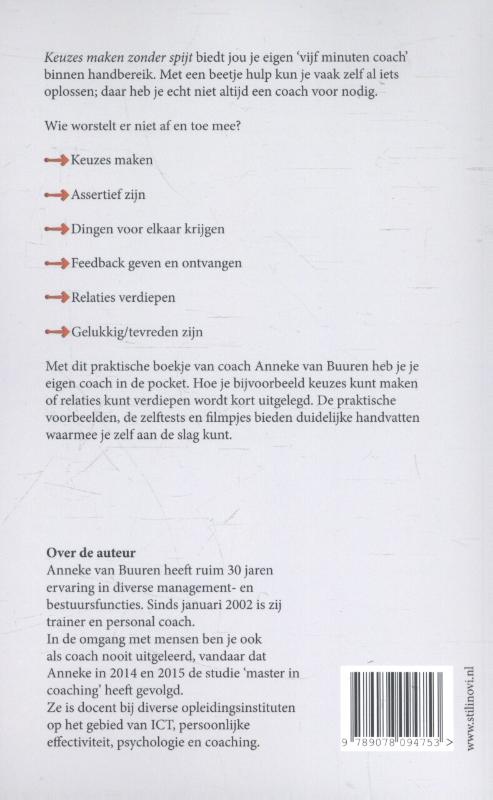 Keuzes maken zonder spijt achterkant