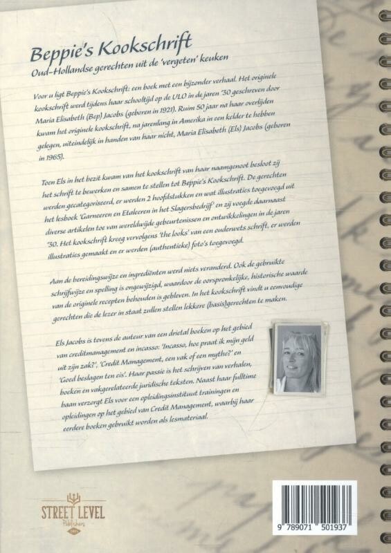 Beppie's kookschrift achterkant