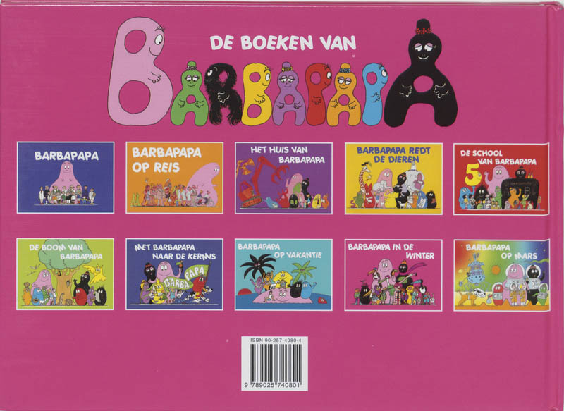 Barbapapa in de winter / Barbapapa achterkant