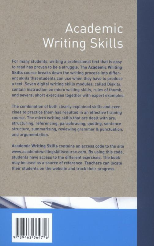 Academic writing skills achterkant
