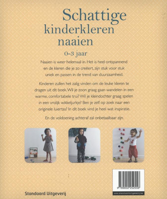 Schattige kinderkleren naaien achterkant