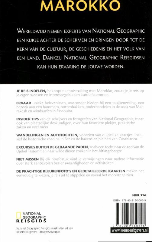 National Geographic reisgids Marokko / National Geographic reisgidsen National Geographic reisgids Marokko / National Geographic reisgidsen achterkant