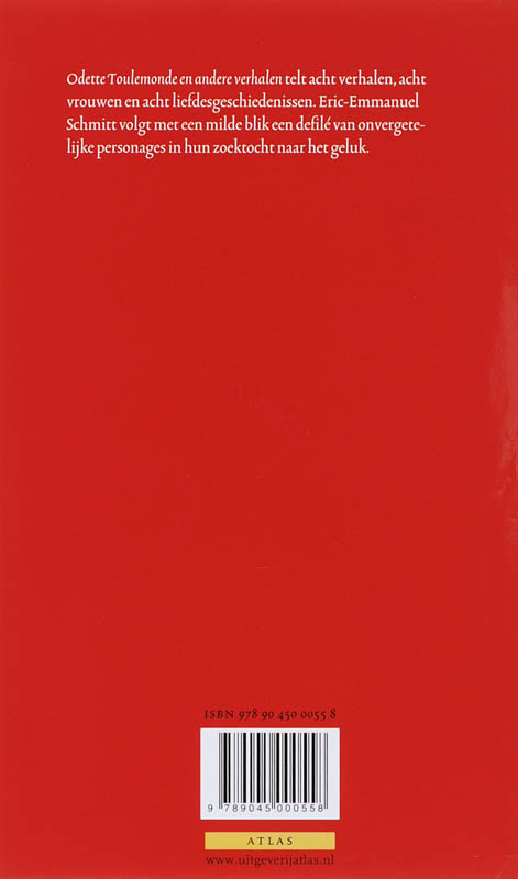 Odette Toulemonde en andere verhalen Odette Toulemonde en andere verhalen achterkant