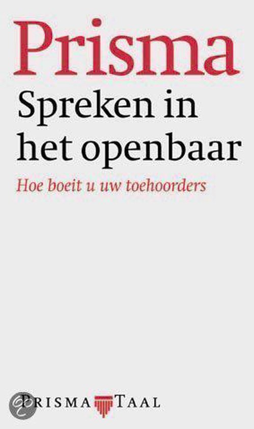 Spreken in het openbaar / Prisma pocket woordenboek