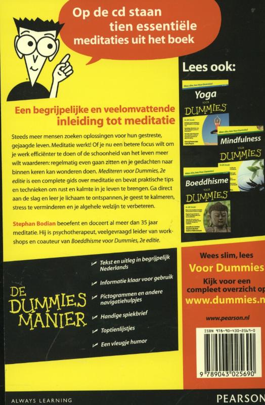 Voor Dummies - Mediteren voor Dummies achterkant